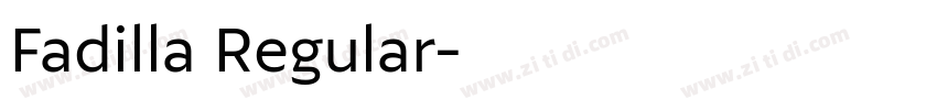 Fadilla Regular字体转换